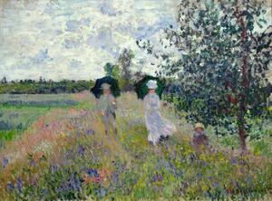 Bildreproduktion Promenade near Argenteuil (1873), Claude Monet