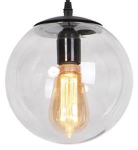 Glas för hänglampa grå 20cm - Pallon