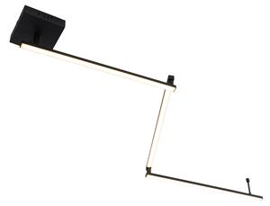 Taklampa svart 148,8 cm inkl LED 3-stegs dimbar justerbar - annuschka