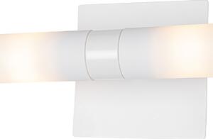 Modern badrumsvägglampa vit IP44 2-ljus - Badkar