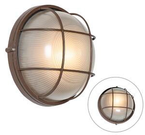 Industriell utomhusvägglampa rostbrun IP44 - Hanneke
