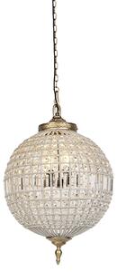 Art Deco hängande lampa kristall med guld 50 cm - Kasbah