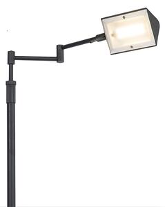 Design golvlampa svart inkl. LED med touchdimmer - Notia