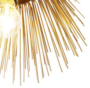 Art Deco taklampa guld - Broom