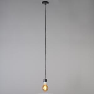 Modern hängande lampa svart med skugga 45 cm taupe - Combi 1