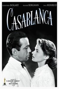 Bildreproduktion Casablanca (Vintage Cinema / Retro Theatre Poster), (26.7 x 40 cm)