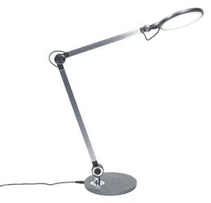 Design bordslampa grå inkl. LED med trådlös laddare - Don