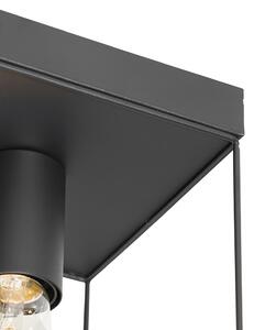 Minimalistisk taklampa svart 3-ljus - Kodi