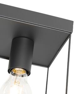 Minimalistisk taklampa svart 4-ljus - Kodi