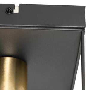 Minimalistisk taklampa svart med guld - Kodi