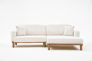 Arman 4-sits Soffa med Divan Creme -