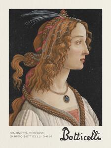 Konsttryck Simonetta Vespucci - Sandro Botticelli, (30 x 40 cm)
