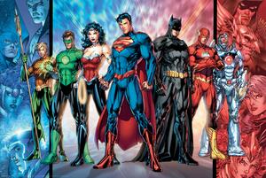 Poster, Affisch Justice League - United