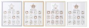 Fotoram Home ESPRIT Glas Trä MDF 40,5 x 2 x 49,5 cm (4 antal)