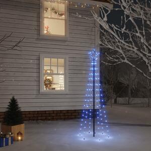 Julgran med markspett 108 blåa lysdioder 180 cm