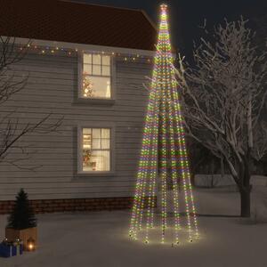 Julgran med markspett 1134 färgglada lysdioder 800 cm