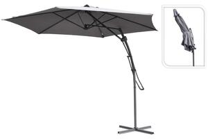 ProGarden Frihängande parasoll grå 300 cm