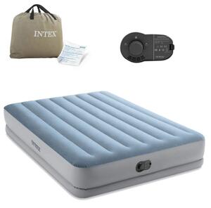 Uppblåsbar madrass 203x152x36 cm med inbyggd elektrisk pump INTEX 64159