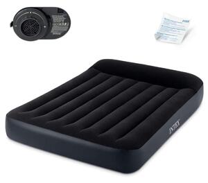 Uppblåsbar madrass 203x152x25 cm med inbyggd elektrisk pump INTEX 64150