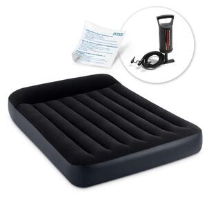 Uppblåsbar madrass 191x137x25 cm med INTEX 64142 kolvpump