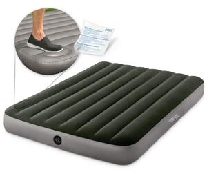 Uppblåsbar madrass 191x137x25 cm med inbyggd fotpump INTEX 64762