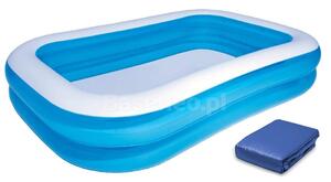Uppblåsbar familjepool 262 x 175 x 51 cm Bestway 54006 + lock