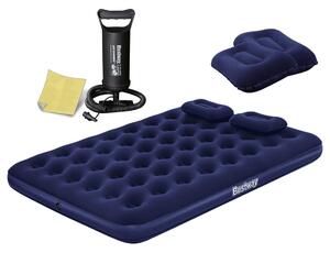 Uppblåsbar madrass 203x152x22 cm med kolvpump Bestway 67374