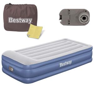 Uppblåsbar madrass 191x97x46 cm med inbyggd elektrisk pump Bestway 67628