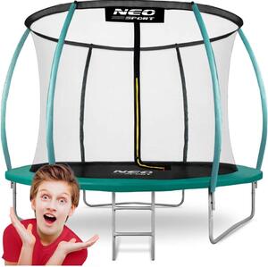 Trampolin för trädgården 8ft/252cm med inre skyddsnät från Neo-Sport