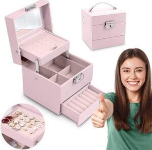Lyxig Smyckeskrin MS-703 Massido - Rosa