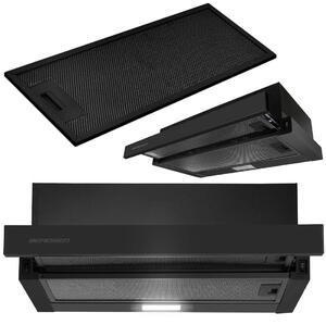 Teleskopisk Köksfläkt 50 cm Svart BT-238