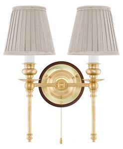 Wivallius vägglampa mässing/brun