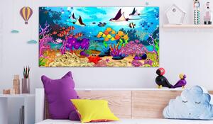 Canvas Tavla - Underwater Fun Wide - 70x35