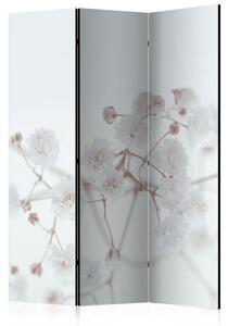 Rumsavdelare / Skärmvägg - White Flowers - 135x172
