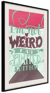 Inramad Poster / Tavla - Limited Edition - 20x30 Svart ram med passepartout