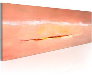 Handmålad tavla - Sammanfattning gryning - 100x40 cm