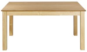 Förlängt matbord Ljust trä MDF Gummiträ 160/240 x 90 cm Träben Rektangulär fanerad skiva Naturlig yta Minimalistiskt skandinaviskt kök Beliani