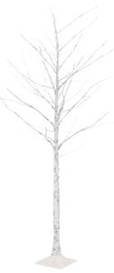Björkträd med LED varmvit 128 LEDs 220 cm