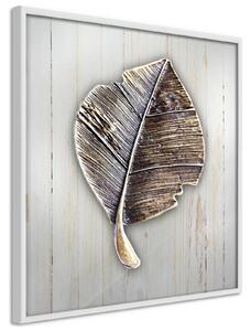 Inramad Poster / Tavla - Metal Leaf - 20x20 Svart ram