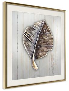 Inramad Poster / Tavla - Metal Leaf - 50x50 Svart ram