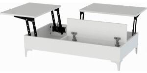 Esinti soffbord 121 x 69,2 cm - Vit - Soffbord i marmor, Marmorbord, Bord