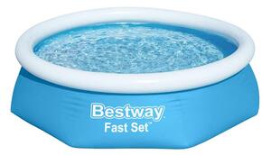 Bestway Uppblasbar pool Fast Set rund 244x66 cm 57265 -
