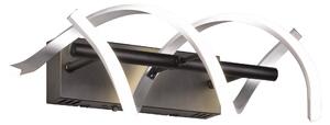 SEQUENCE LED-Vägglampa Borstad Aluminium/Matt Svart - Borstad aluminium/Matt svart