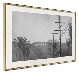 Inramad Poster / Tavla - Old Hollywood - 45x30 Guldram med passepartout