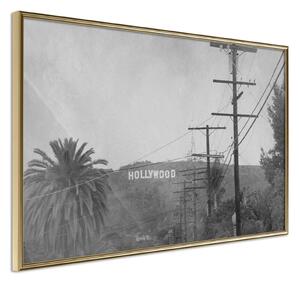 Inramad Poster / Tavla - Old Hollywood - 30x20 Guldram