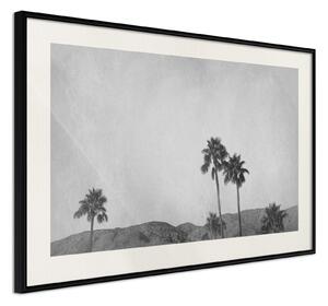 Inramad Poster / Tavla - Sky of California - 60x40 Guldram med passepartout