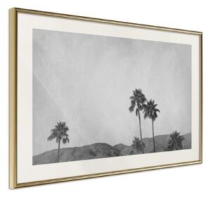 Inramad Poster / Tavla - Sky of California - 30x20 Guldram med passepartout