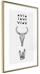 Inramad Poster / Tavla - Spirituality - 20x30 Guldram