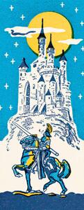 Illustration Knight going to a castle, CSA Images