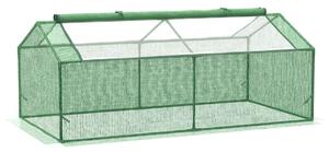 Folieväxthus med fönster grön 180x90x70 cm